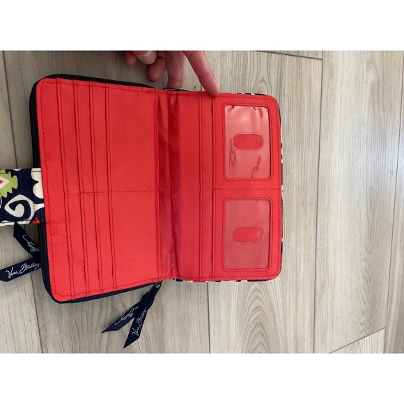 Vera Bradley Turn Lock Wallet‎ Clutch Geometric Quilted Fabric Womens - Picture 3 of 4